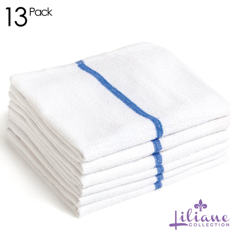 13 Terry Bar Mops Blue Kitchen Towels