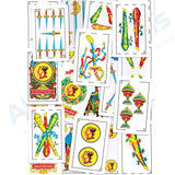 Liliane Collection Spanish Playing Cards - Full Deck with 50 Cards - Smooth Plastic Coated Cards – cartas Barajas o Naipes Espanoles in a Beautifully Artistic Traditional Design