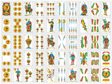 Liliane Collection Spanish Playing Cards - Full Deck with 50 Cards - Smooth Plastic Coated Cards – cartas Barajas o Naipes Espanoles in a Beautifully Artistic Traditional Design