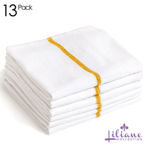 13 Terry Bar Mops Yellow Kitchen Towels