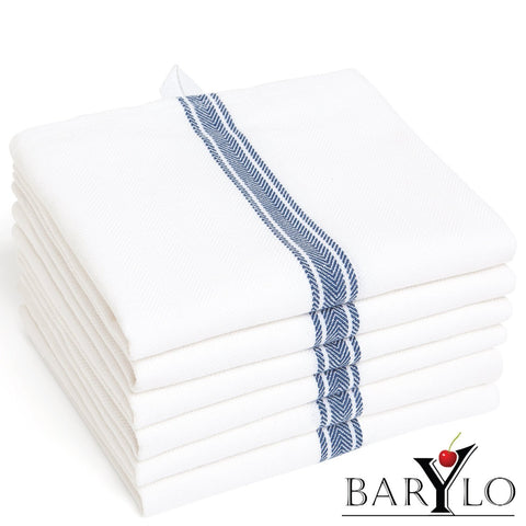 13 Blue Glass Towels - 18 x 29 Thin Cotton Kitchen Towels - Dish Tow –  Liliane Collection