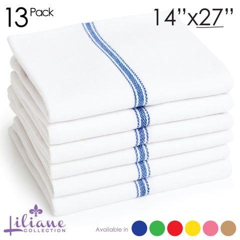 Handwoven Sea Breeze Chanda Stripe Dish Towels - Set of 2