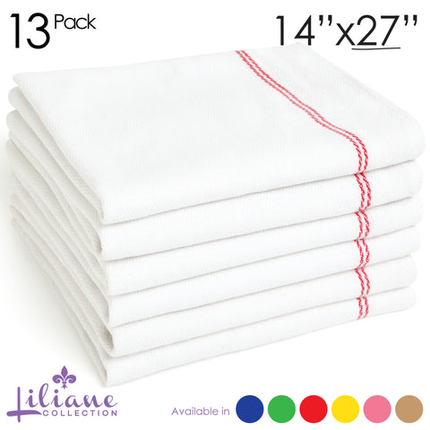 Liliane Collection Red Kitchen Dish Towels (13 pack)